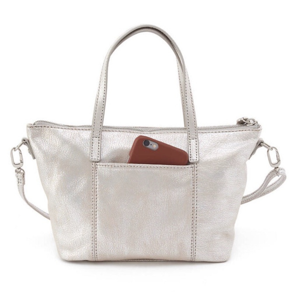 Hobo Kingston leather Mini Elegant Silver